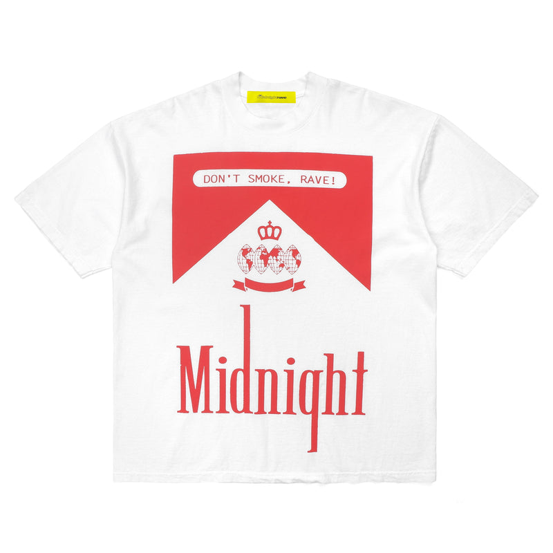 Don't Smoke, Rave Tee - White